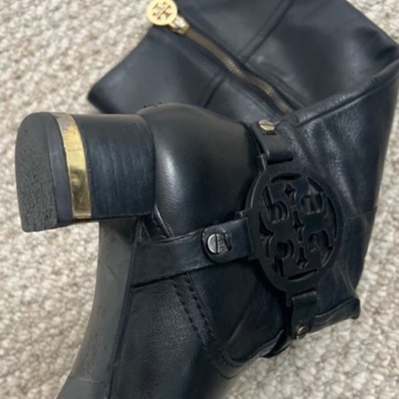 TORY BURCH RIDING HEELED KNEE HIGH BOOTS - Picture 10 of 16